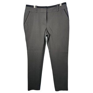 Ann Taylor CURVY FIT HIGH RISE Ankle Pants Womens 6P GREY CAREER CASUAL